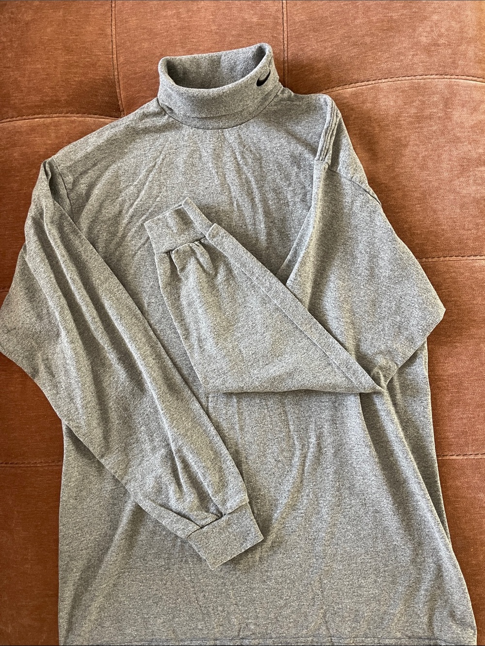 Men's Nike Gray Turtleneck Sweater - Classic Comfort